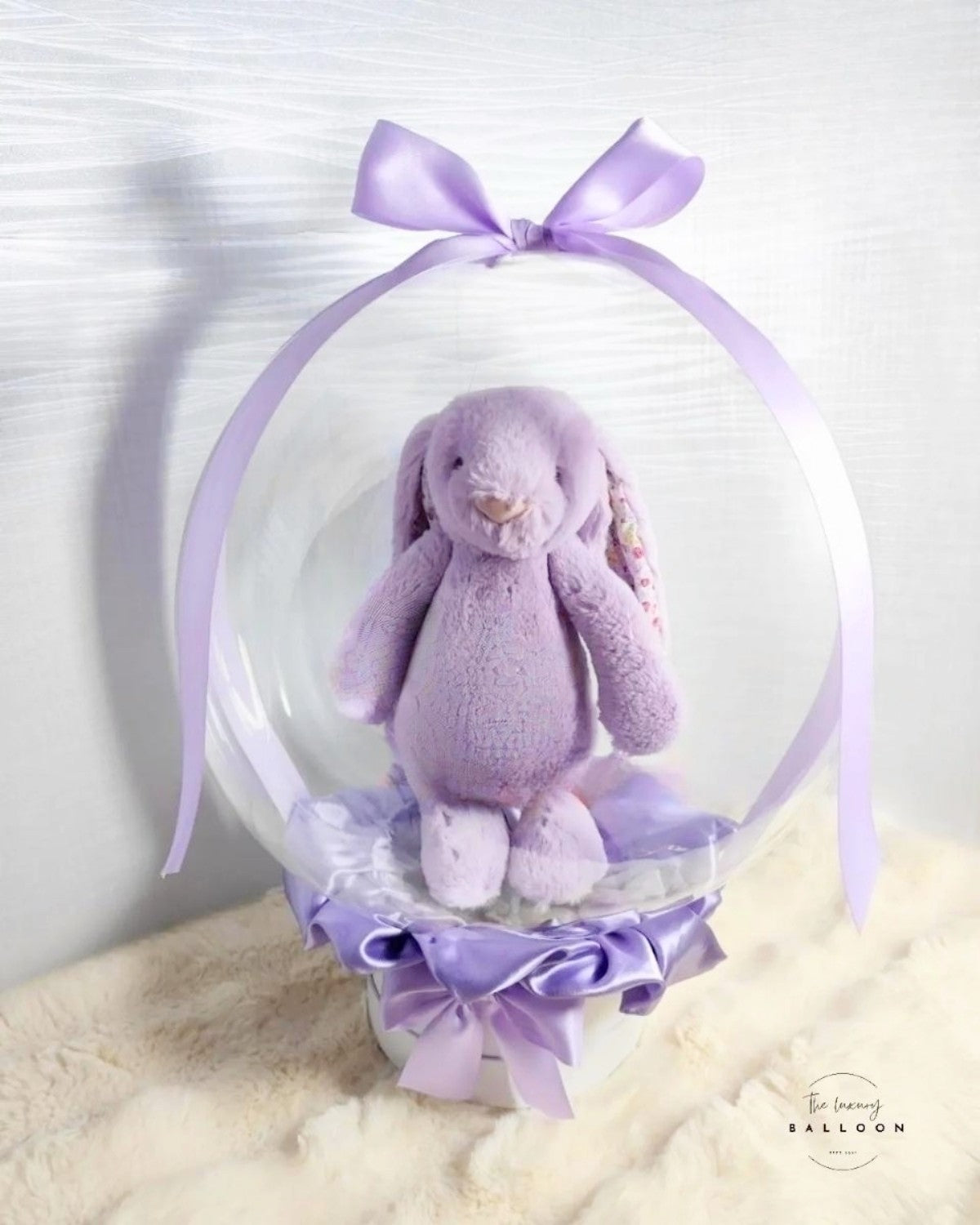 Μπαλόνι με λιλά λαγουδάκι