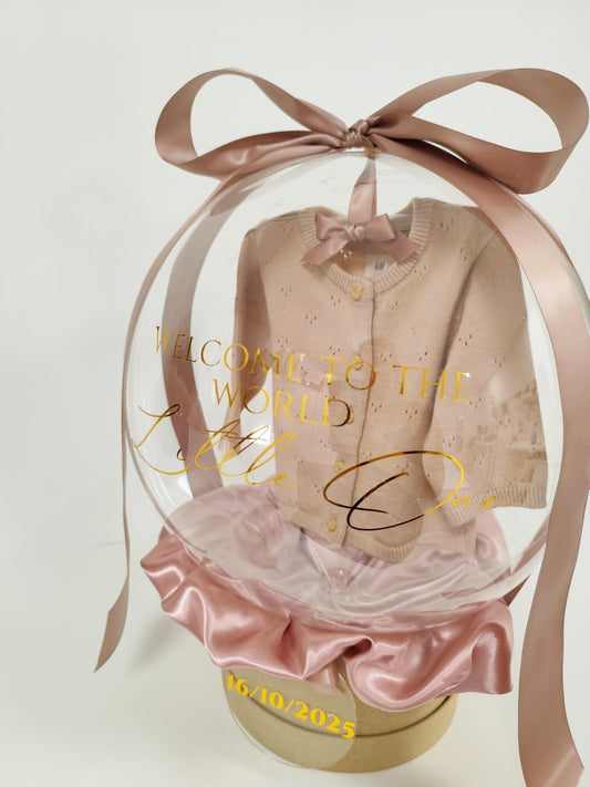 Μπαλόνι με ζακετάκι ροζ