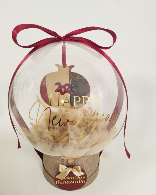 New Year Lucky Balloon (Burgundy)