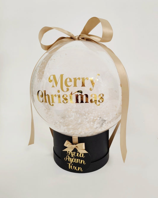 Gold Snow Balloon (black-beige)